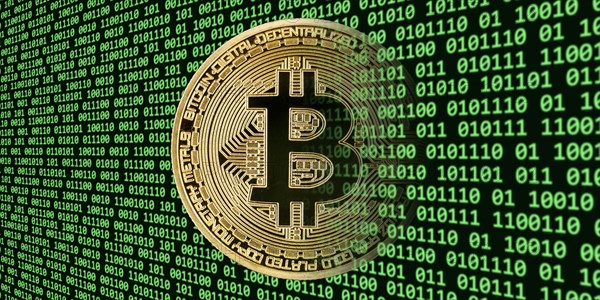 Bitcoin cryptocurrency online pay digital money cryptocurrency economy finance banner