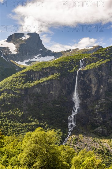 Waterfall on a cliff