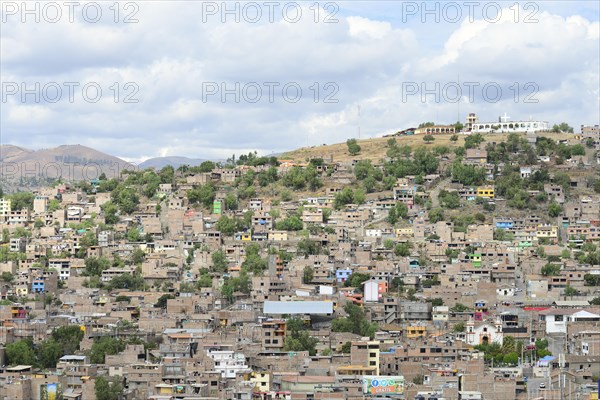 View from the roof of the cathedral onto a residential district