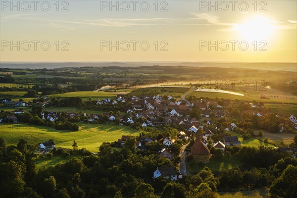 Village Weingarts in the evening light