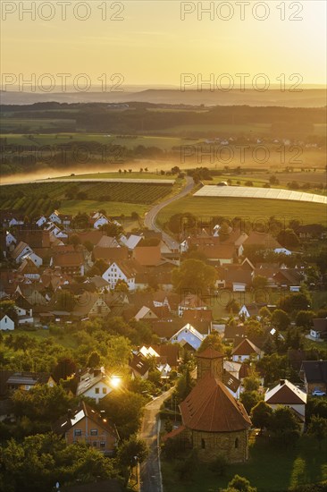 Village Weingarts in the evening light