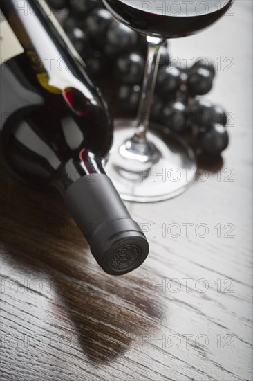 Abstract wine bottle