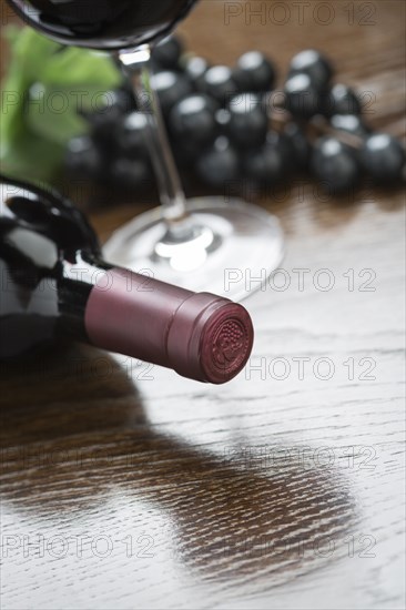Abstract wine bottle