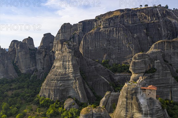 Anapavsas Monastery at sunset