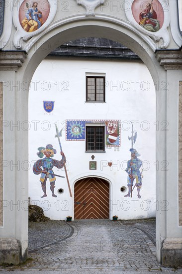 Entrance to the pilgrimage church of Our Lady of Mariastein