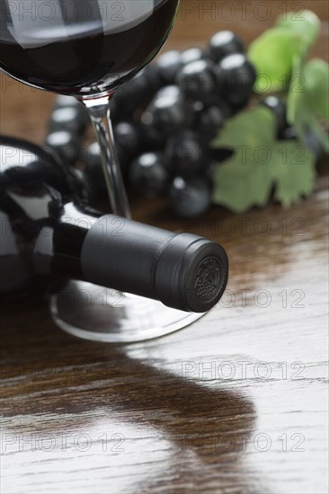 Abstract wine bottle