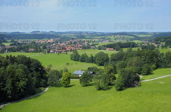 View from the Kampenwandbahn to Aschau