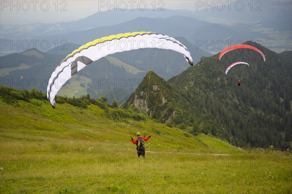 Paraglider on the Hochfelln