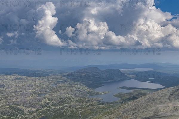 Mountain scnerey around Gausta or Gaustatoppen highest mountain in Norway