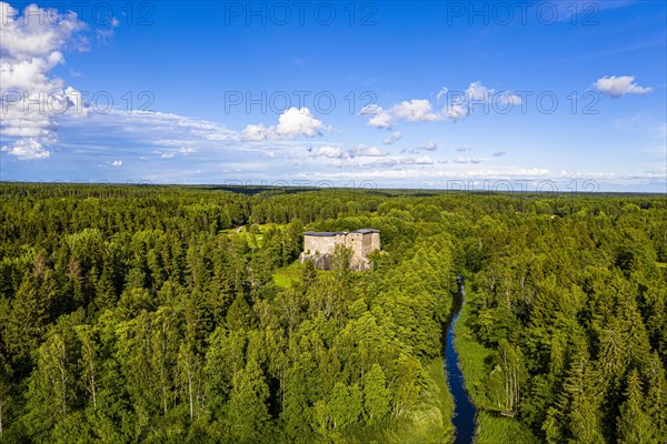 Aerial of Raseburg castle