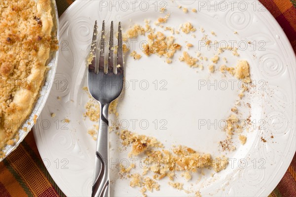 Overhead abstract of pie
