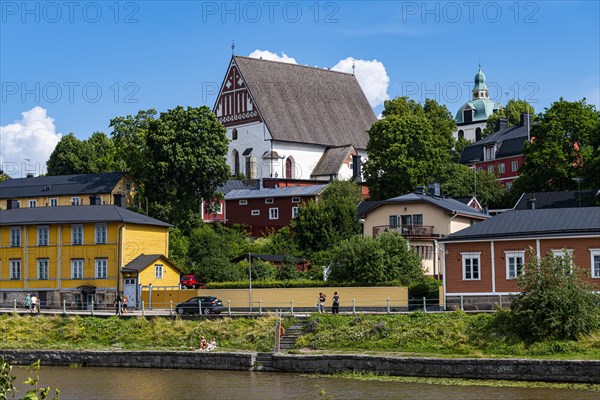 Porvoo cathedral in the wooden town of Poorvo