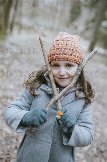 Girl in the forest