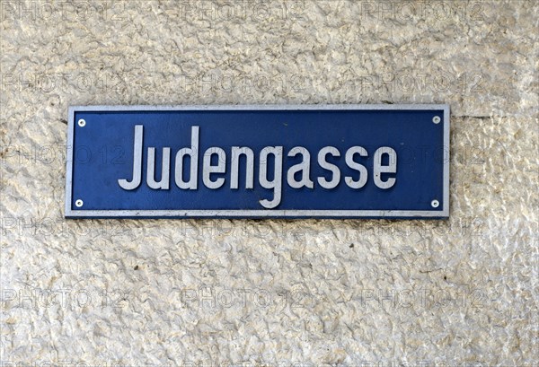 Street sign JUDENGASSE