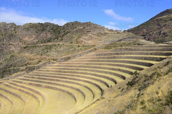 Walled terraces in the Inca ruin complex