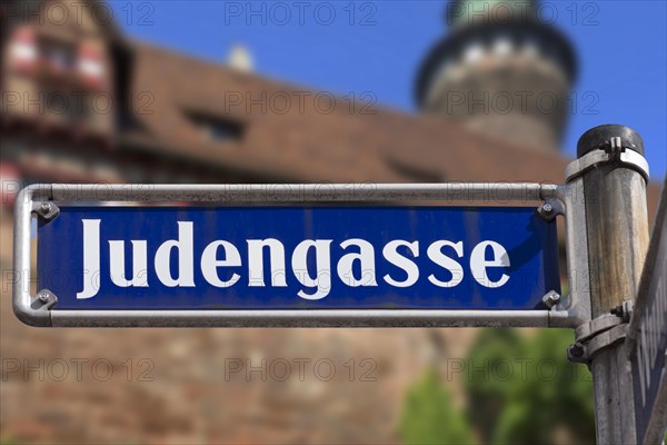 Street sign in Judengasse
