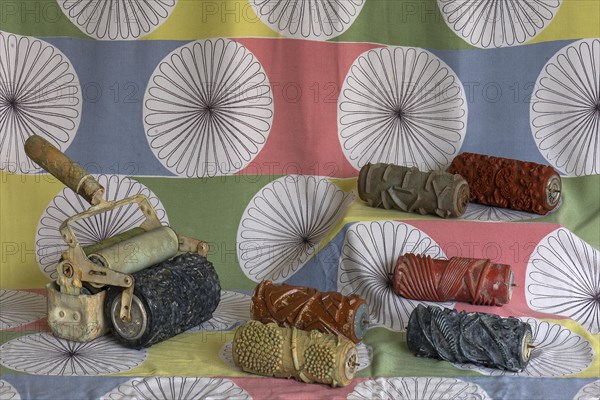 Sample rolls of a former painter's shop from the 1950s