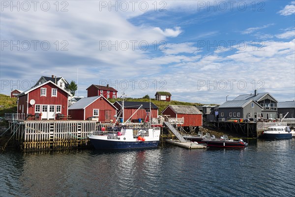 Little boat sheds in Nes