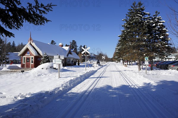 Former train station on the Trans Canada Trail