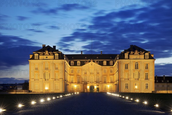 Augustusburg Castle in the evening