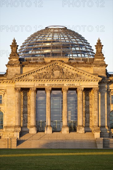 Reichstag in the evening light