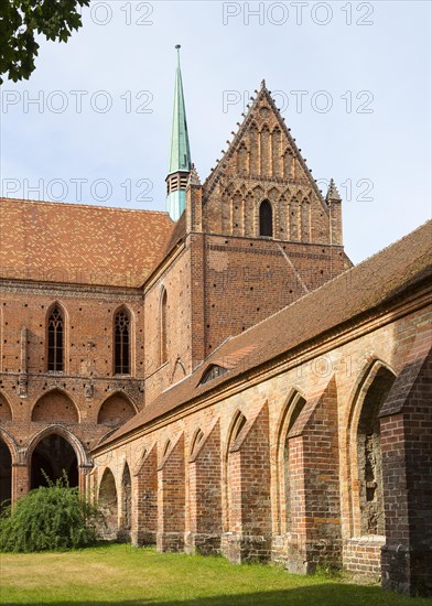 Inner courtyard with cloister and monastery church