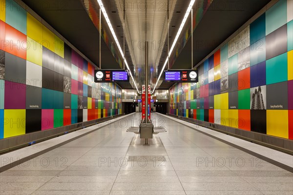 Subway Metro Station Stop Station Georg-Brauchle-Ring in Munich