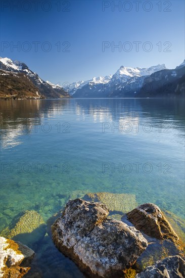 View from Brunnen over the Lake of Uri towards Flueelen