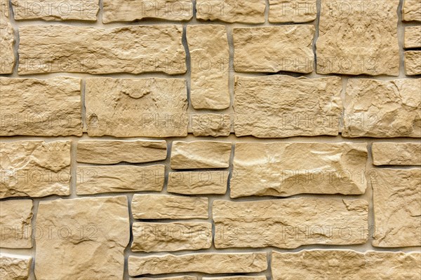 Artificial stone wall