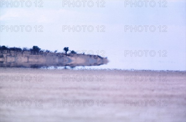 Desert landscape with Mirage