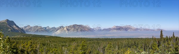 View of mountain panorama with Sofa Mountain