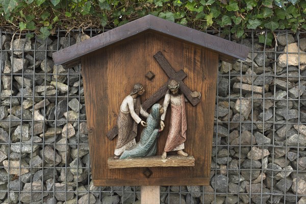 Wayside shrine at the baroque catholic pilgrimage church Maria pear tree