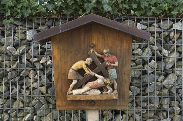 Wayside shrine at the baroque catholic pilgrimage church Maria pear tree