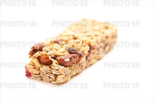Granola bar isolated on a white background