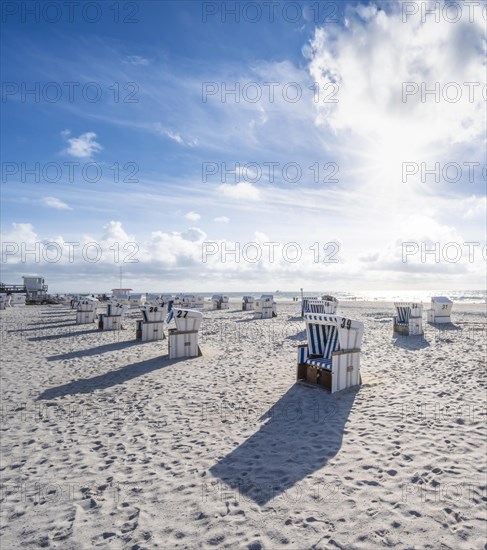 Beach chairs at the west beach
