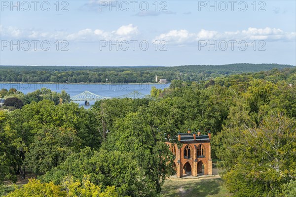 View from the Flatow Tower to the Court Arbour