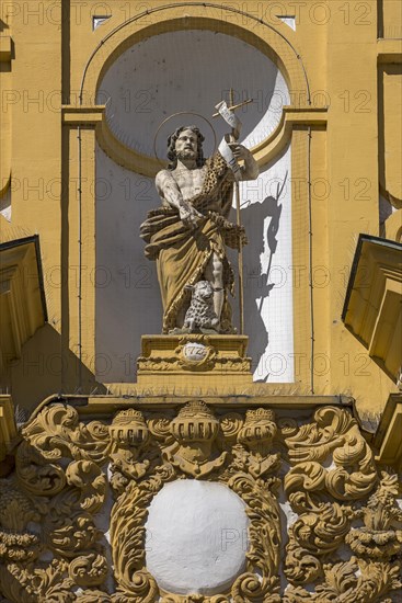 Jesus figure with lamb