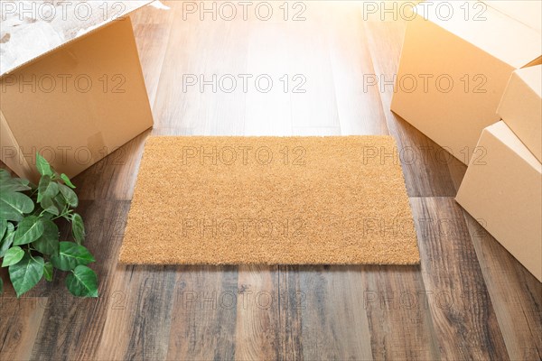 Blank welcome mat