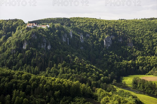 View from Eichfelsen to Wildenstein Castle