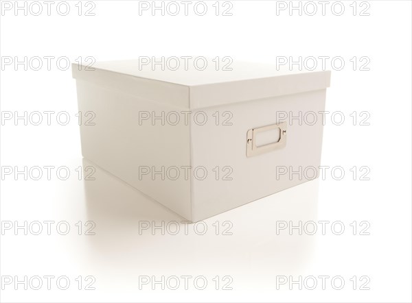 White file box isolated on a white background