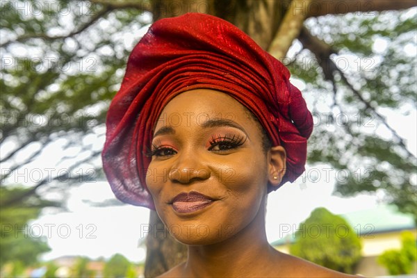 Beautiful dressed local nigerian woman
