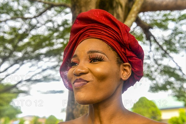 Beautiful dressed local nigerian woman
