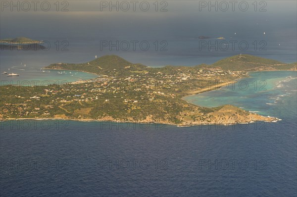 Aerial of Virgin Gorda