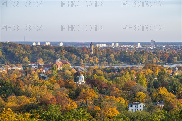 View from the Belvedere on the Pfingstberg to Berliner Vorstadt
