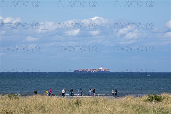 Container ship off Puttgarden