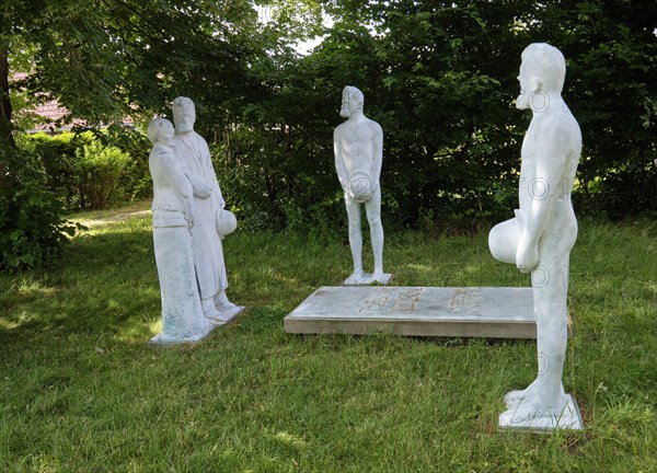 Sculpture group Roeckener Bacchanal by Klaus Friedrich Messerschmidt