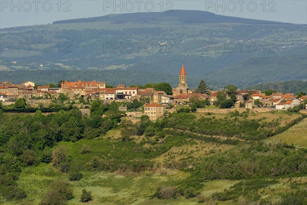 View of the village of Nonette near the town of Issoire