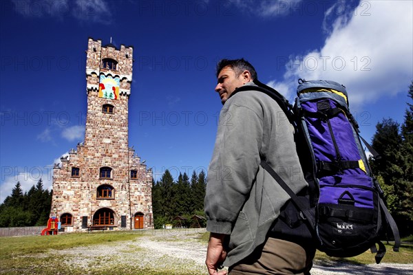 Man with backpack