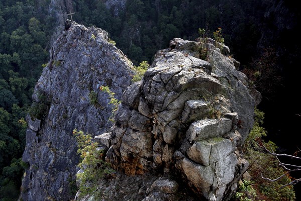 Granite rock above the Bode Valley