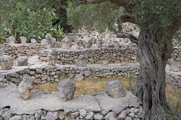 Thousands of sculpted figures by artist Filippo Bentivegna at Il Castello Incantato